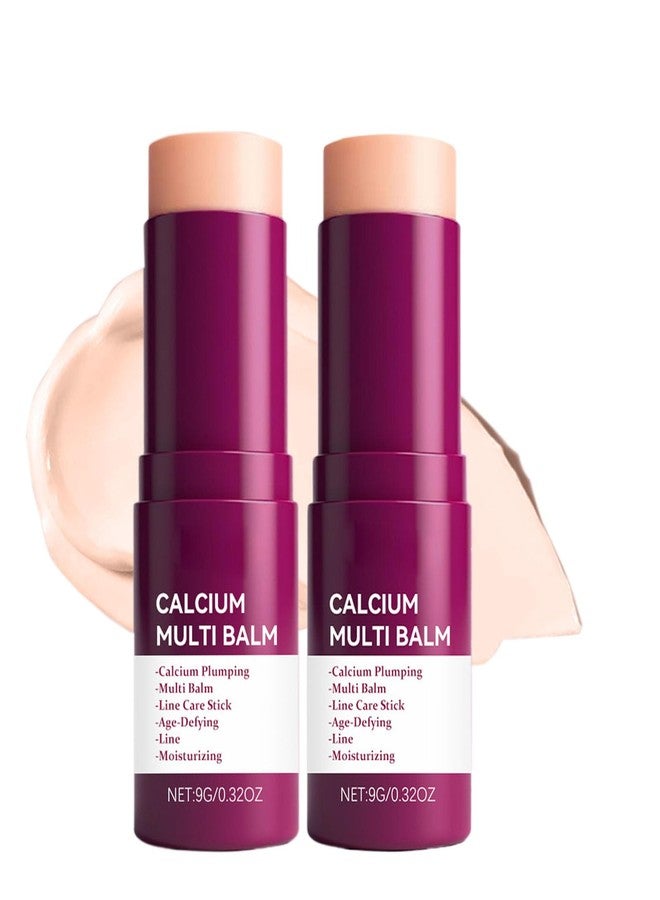 gcdat 2PCS Calcium Multi Balm Stick，All-In-One Wrinkle Bounce Moisturizing Balm with Collagen & Hyaluronic Acid for Anti-Aging and Watery Glow Skin Care - Suitable for All Skin Types, 0.32 Oz Each - Image 1